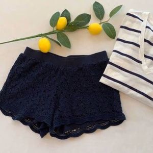 Lilly Pulitzer 3” Navy Crochet Knit Short